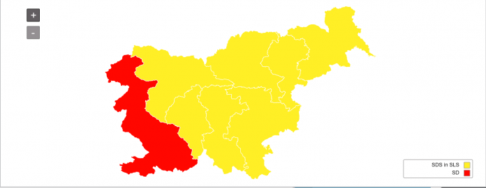 zemljevid evropskih volitev