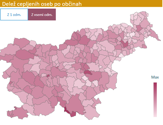 delez cepljenih