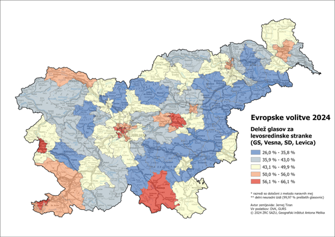 volitve zemljevid
